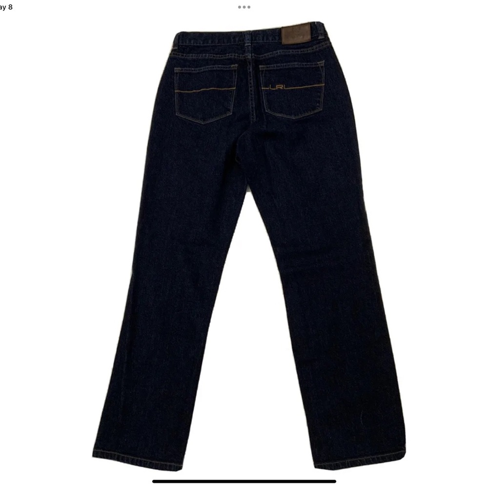 RL Lauren Ralph Lauren Straight Leg Jeans 
Size 4 Stretch 
Dark Wash
